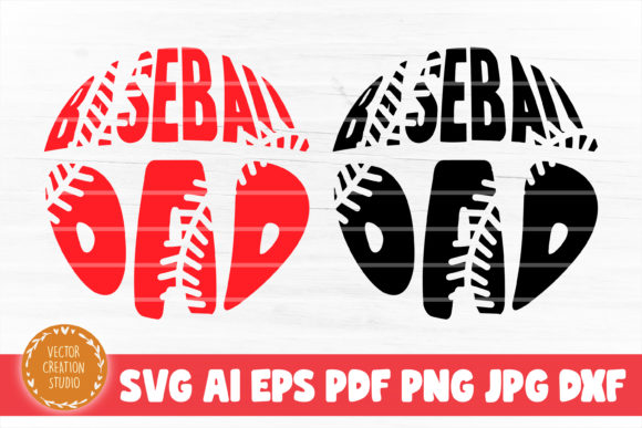 Baseball Dad Circle Svg Cut File