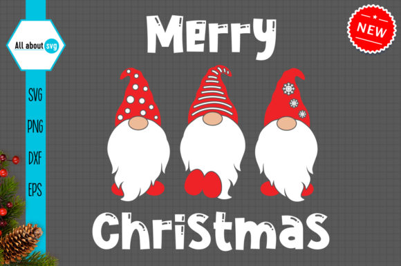 Christmas Gnomes Svg, Merry Christmas