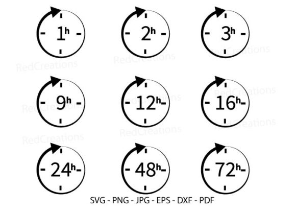 Delivery Service Time Svg, Time Symbol