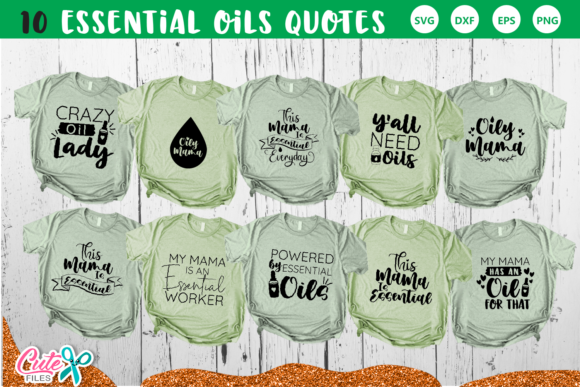 Essential Oil Quotes SVG Bundle