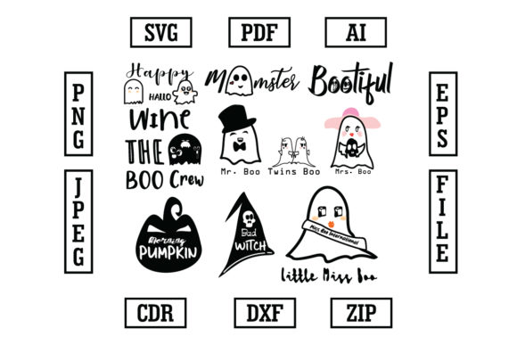 Halloween Mascot Cutes Character SVG Cut