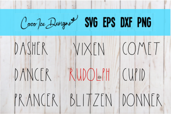 Rae Dunn Inspired Christmas Reindeer SVG