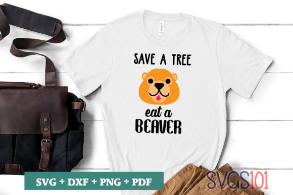 Save a Tree Eat a Beaver SVG Artwork